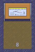 one private space in the LingComm21 Gather space: highlighted area in front of poster